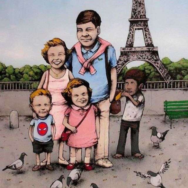 Графіті від «французького Бенксі» (29 малюнків)