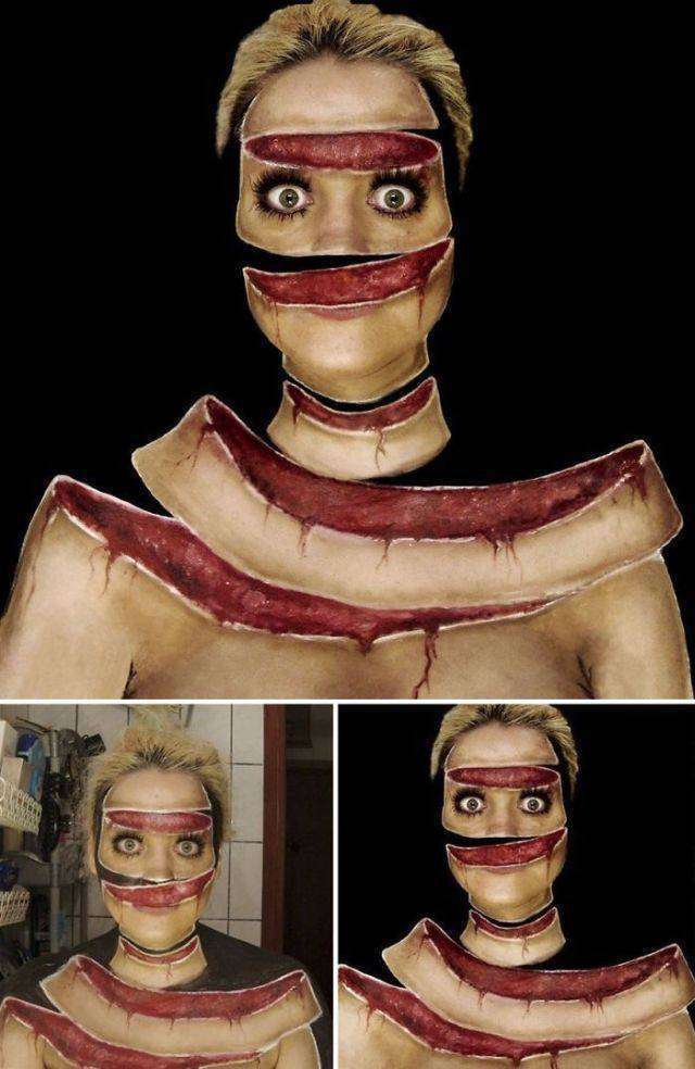 Неймовірні образи на обличчі візажиста і художника Інес Куш (21 фото)