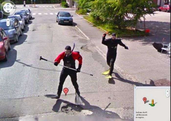 Дивні і незвичайні фото на Google Street View (29 фото)