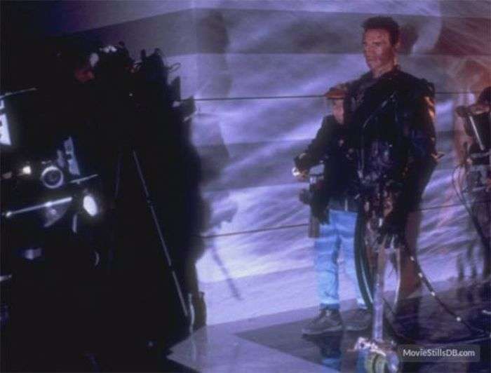 Кадри зі знімального майданчика фільму Термінатор 2: Судний день (39 фото)