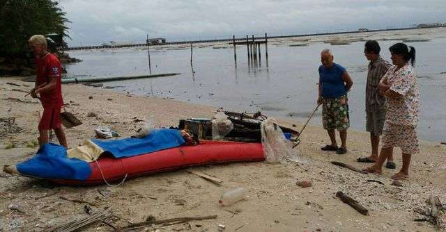 Російський турист провів у надувному човні 4 дні біля берегів Таїланду (4 фото)
