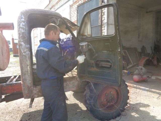 Пожежні села Яльчики відновили автомобіль АЦУ-20 (10 фото)