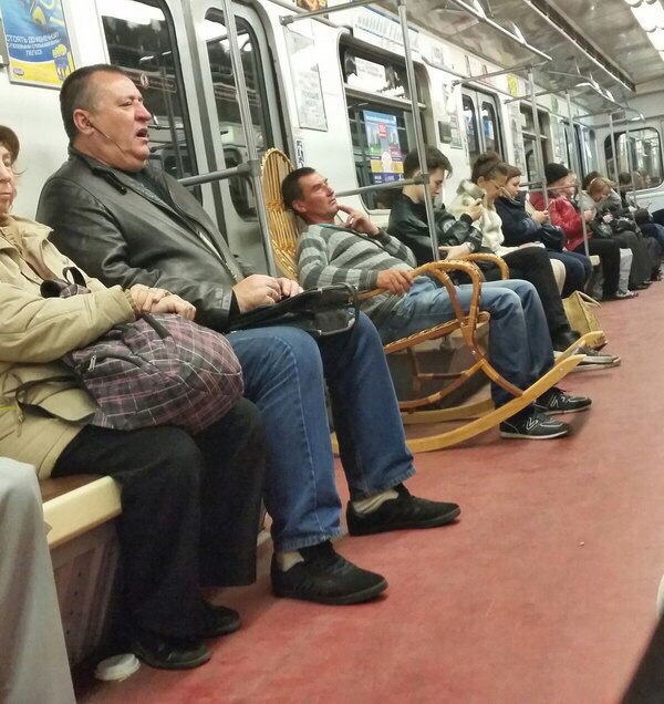 Смешные чудики в метро. Приколы