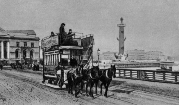 Необычный транспорт в истории России: ледовый трамвай в Санкт-Петербурге Интересное