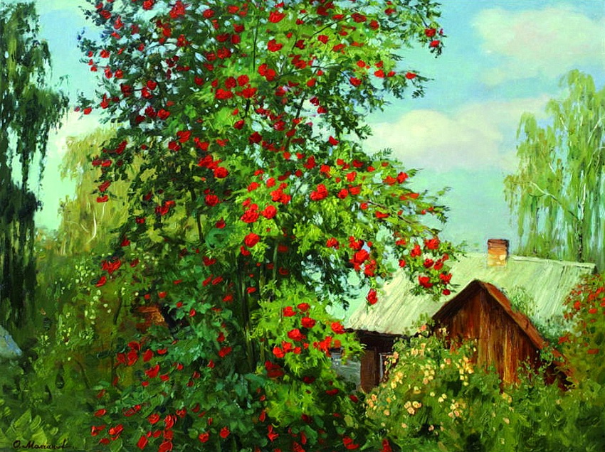 Русский художник Олег Молчанов живопись,природа