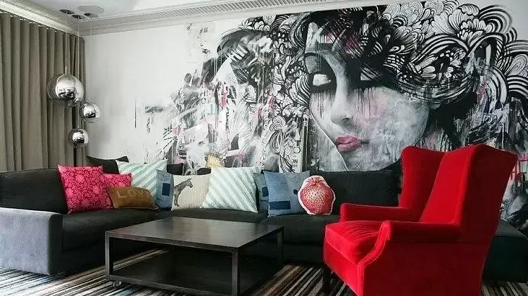 Граффити в квартире: как их использовать и нарисовать самостоятельно граффити,идеи для дома,интерьер и дизайн