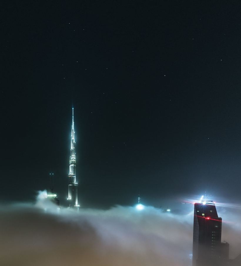 Восхитительные городские пейзажи Дубая и Сингапура во время грозы пейзажи,Путешествия,фото