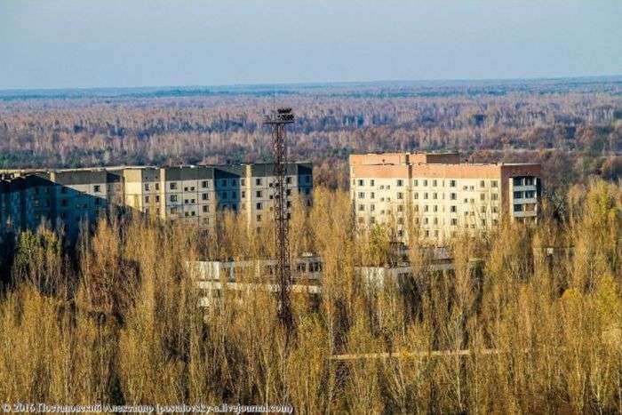 Вид на Припять, що відкривається з 16-поверхівок міста (25 фото)