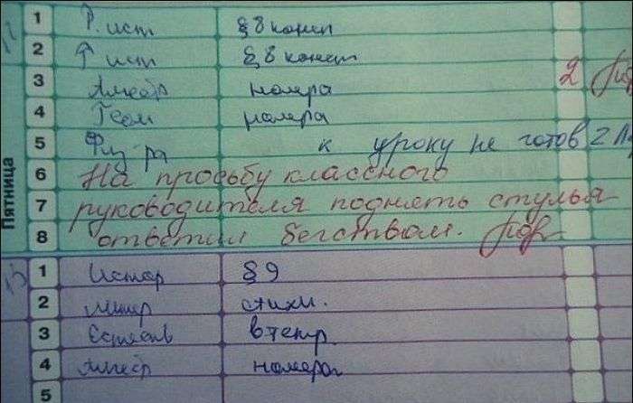 Зауваження в щоденниках (10 фото)