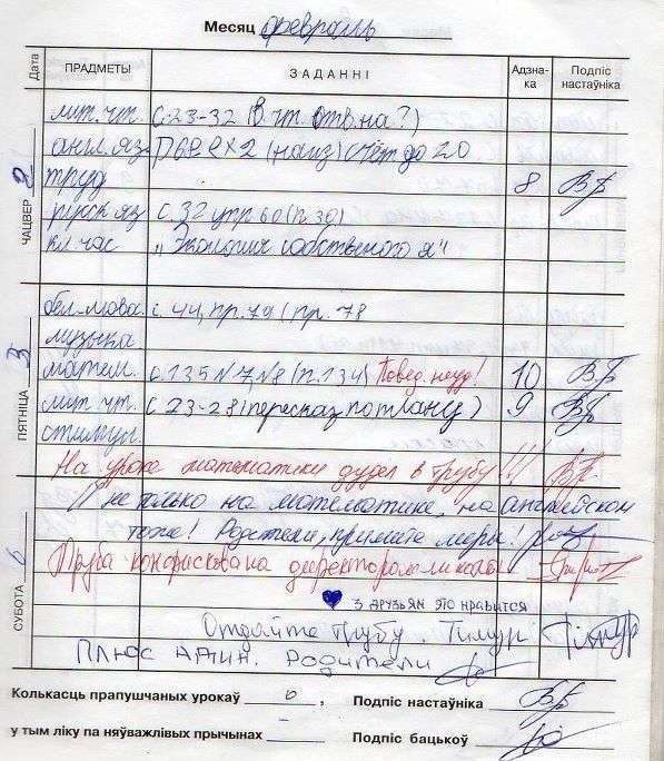 Зауваження в щоденниках (10 фото)