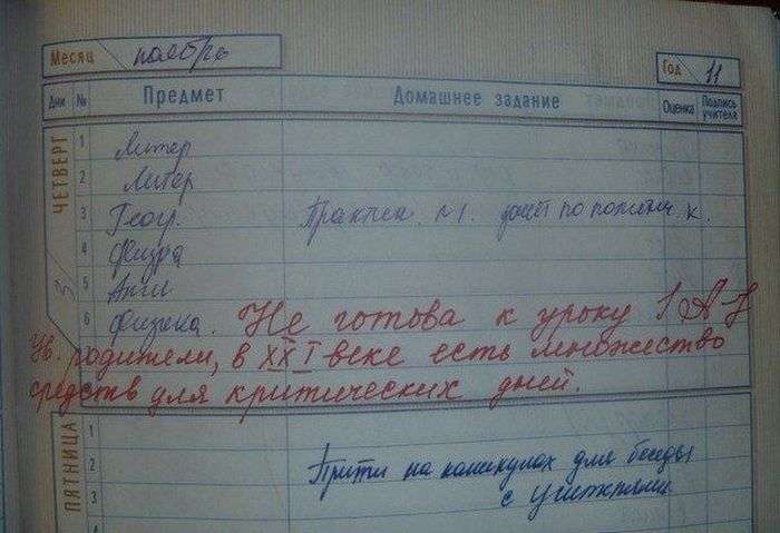 Зауваження в щоденниках (10 фото)
