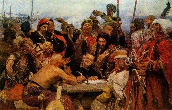 Невідома деталь відомої картини Іллі Рєпіна «Запорожці» (4 фото)