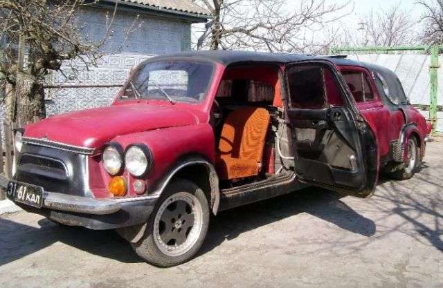 Саморобний лімузин на базі «Горбатого Запорожця» (5 фото)