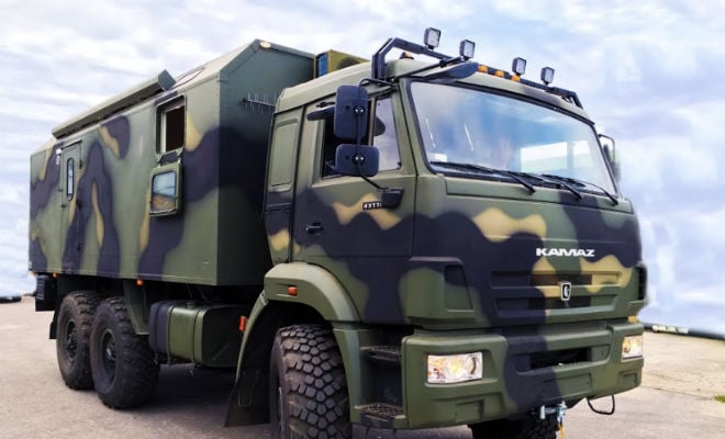 Камаз внутри которого скрывается целая баня автодом,дом на колесах,камаз,Пространство,сауна