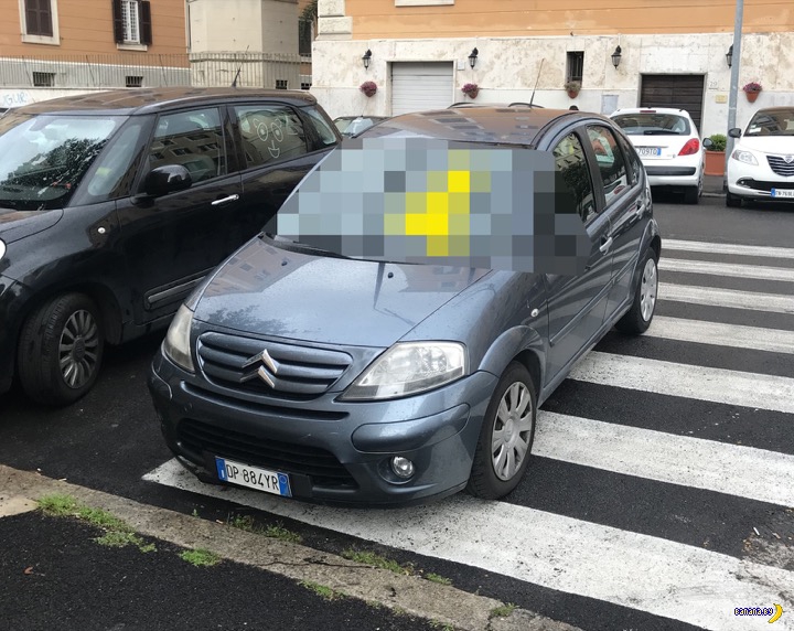 Как наказывают за хамскую парковку в Риме? авто и мото,автоновости