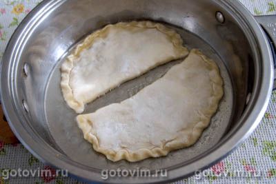 Хрустящие чебуреки с рыбным фаршем выпечка,кулинария,чебуреки