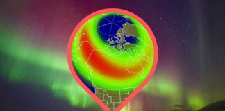 Stasera è prevista la straordinaria esibizione dell’aurora boreale in 10 stati degli Stati Uniti