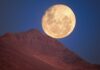 La lueur de la Lune sur les Andes : une vue imprenable depuis le Chili